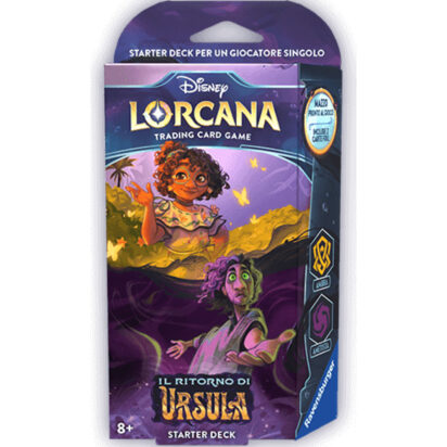 DISNEY LORCANA - IL RITORNO DI URSULA - STARTER DECK AMESTISTA E AMBRA - (LINGUA ITALIANA)