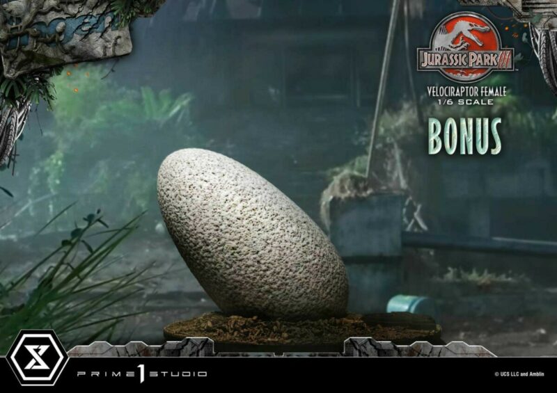 Jurassic Park III Legacy Museum Collection Statue 1/6 Velociraptor Female Bonus Version 44 cm - immagine 8