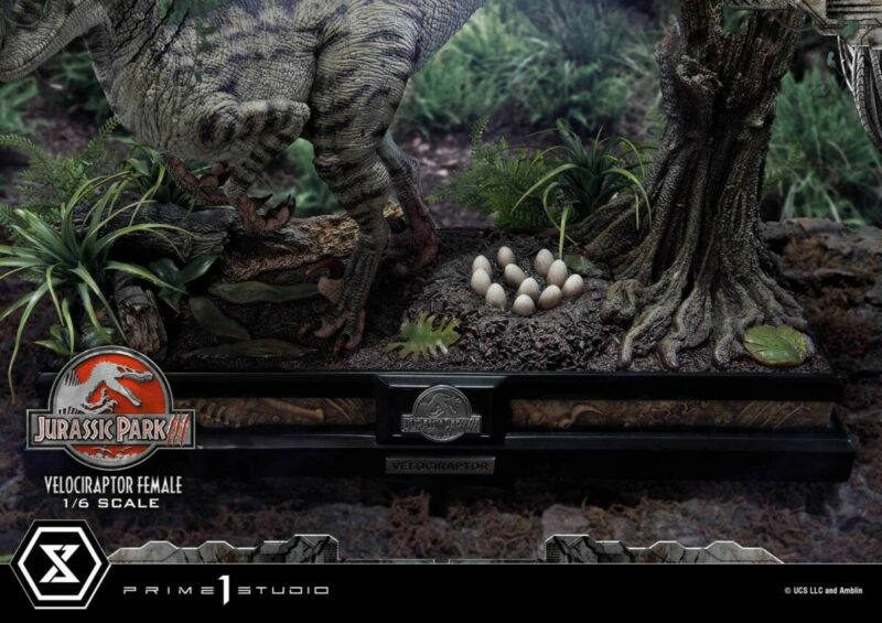 Jurassic Park III Legacy Museum Collection Statue 1/6 Velociraptor Female Bonus Version 44 cm - immagine 6