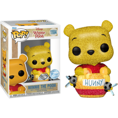 Winnie the Pooh POP! Disney Vinyl Figure Winnie The Pooh in Honey Pot Diamond Glitter Limited 9 cm