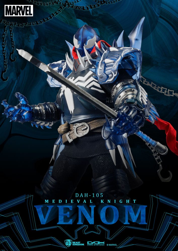 Marvel Dynamic 8ction Heroes Action Figure 1/9 Medieval Knight Venom 23 cm - immagine 4