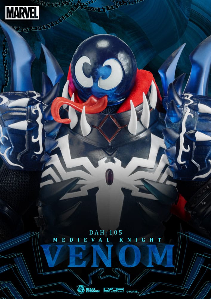 Marvel Dynamic 8ction Heroes Action Figure 1/9 Medieval Knight Venom 23 cm - immagine 6
