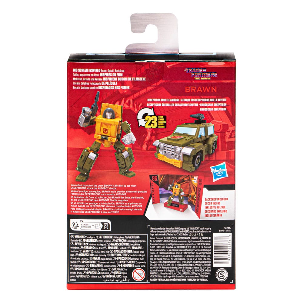 The Transformers: The Movie Generations Studio Series Deluxe Class Action Figure 86-22 Brawn 11 cm - immagine 3