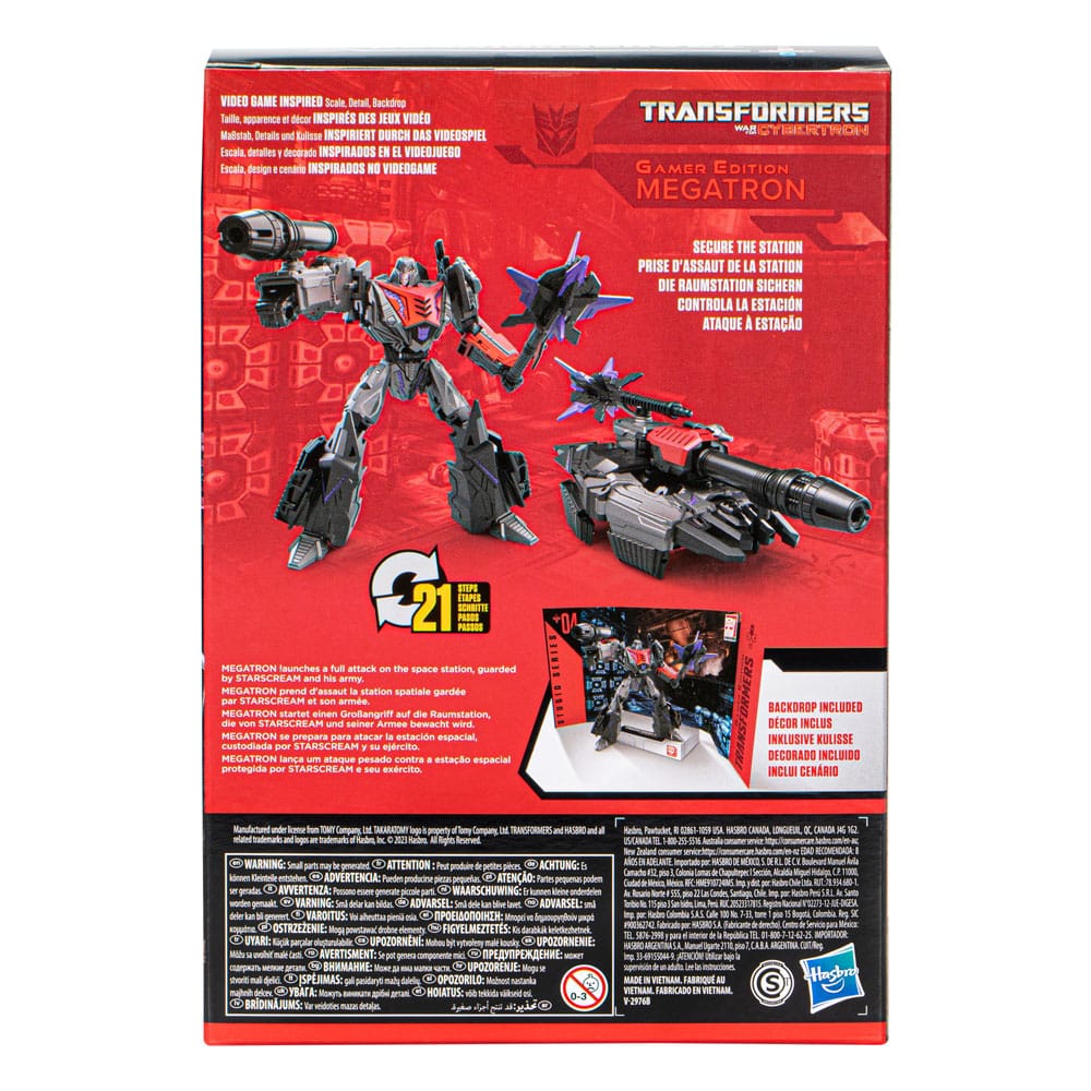 The Transformers: The Movie Generations Studio Series Voyager Class Action Figure Gamer Edition 04 Megatron 16 cm - immagine 3
