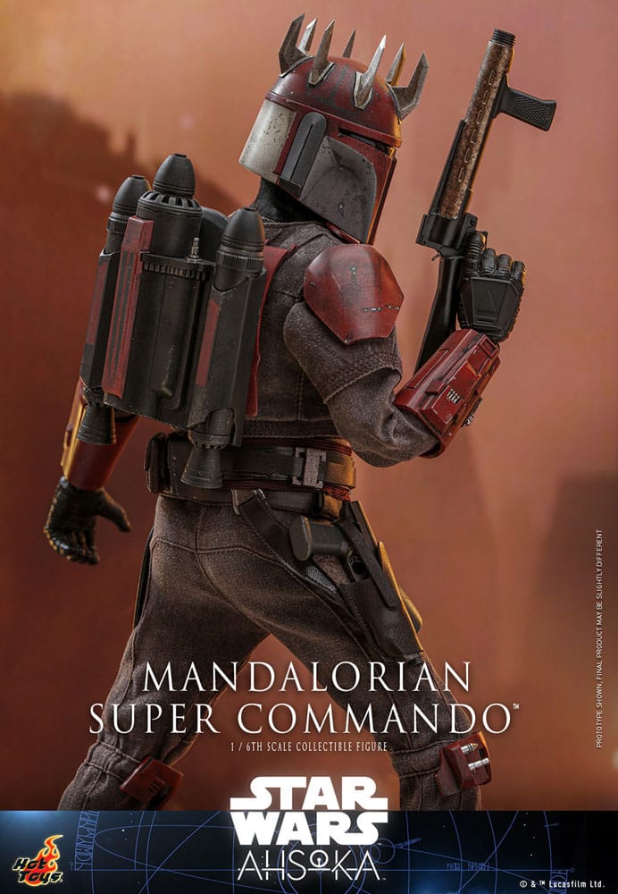 Star Wars: Ahsoka Action Figure 1/6 Mandalorian Super Commando 31 cm - immagine 3