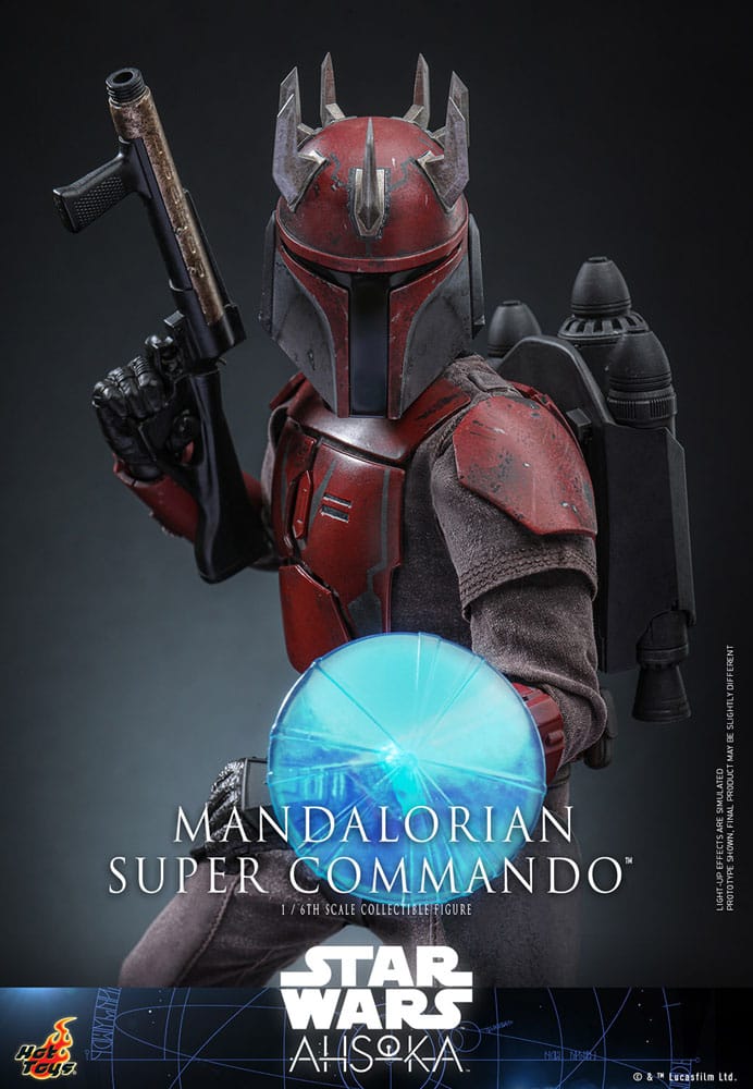 Star Wars: Ahsoka Action Figure 1/6 Mandalorian Super Commando 31 cm - immagine 4