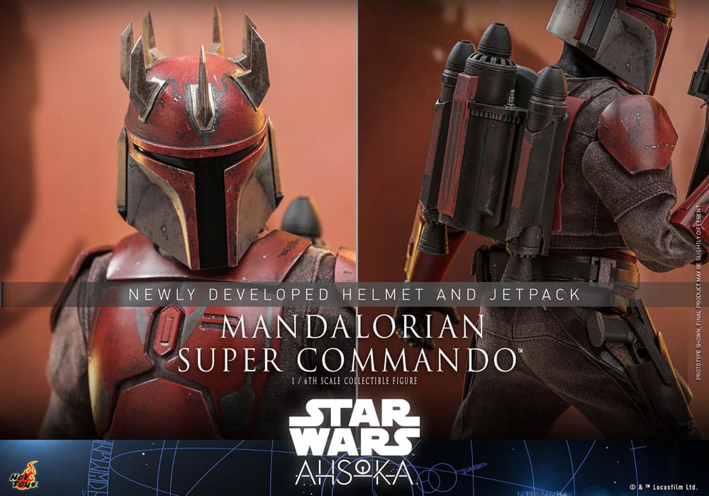 Star Wars: Ahsoka Action Figure 1/6 Mandalorian Super Commando 31 cm - immagine 6