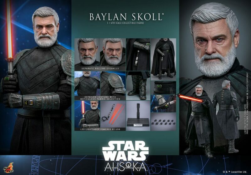 Star Wars: Ahsoka Action Figure 1/6 Baylan Skoll 32 cm - immagine 6