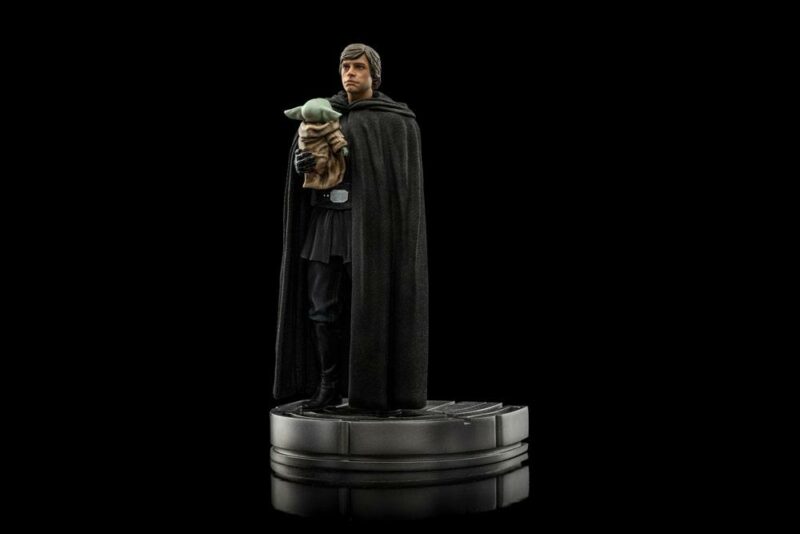Star Wars The Mandalorian Art Scale Statue 1/10 Luke Skywalker and Grogu 21 cm - immagine 3