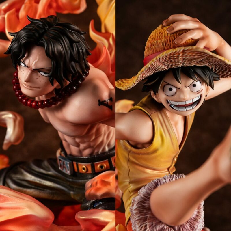 One Piece P.O.P NEO-Maximum PVC Statue Luffy & Ace Bond between brothers 20th Limited Ver. 25 cm - immagine 7