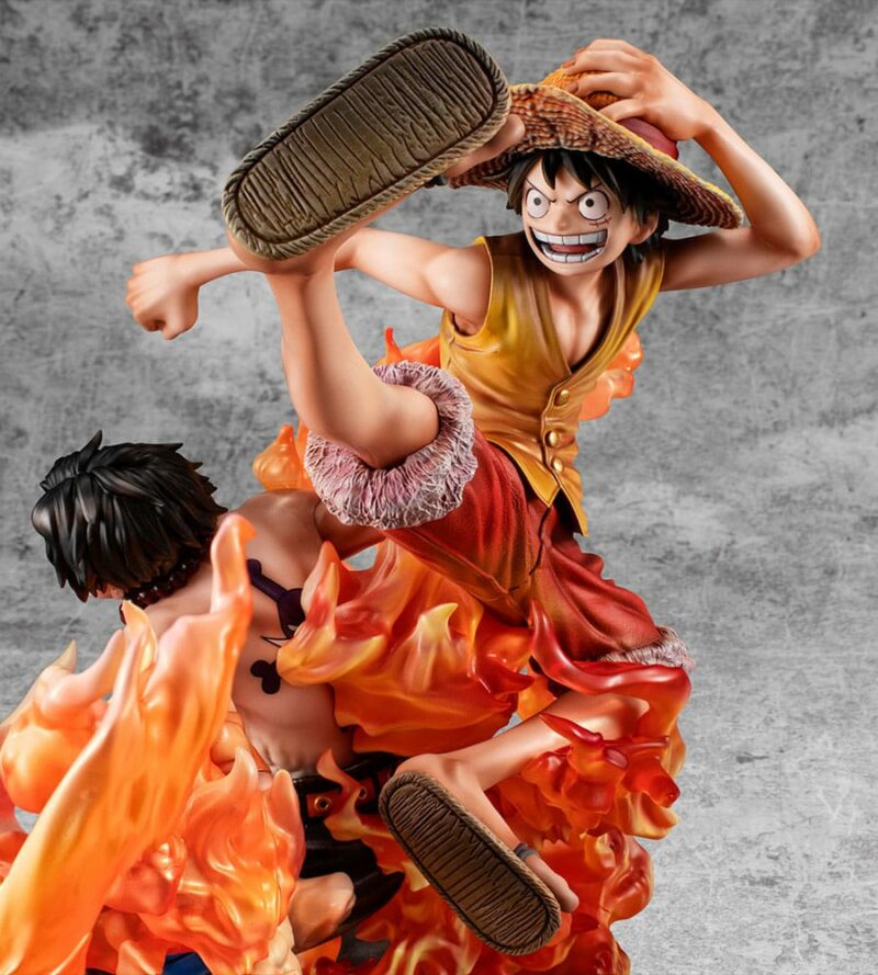 One Piece P.O.P NEO-Maximum PVC Statue Luffy & Ace Bond between brothers 20th Limited Ver. 25 cm - immagine 5