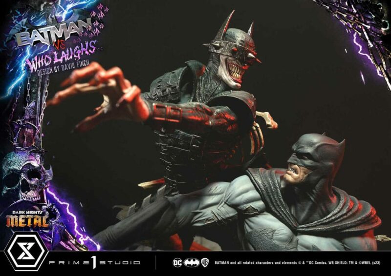 Dark Nights: Metal Ultimate Premium Masterline Series Statue 1/4 Batman VS Batman Who Laughs 67 cm - immagine 7