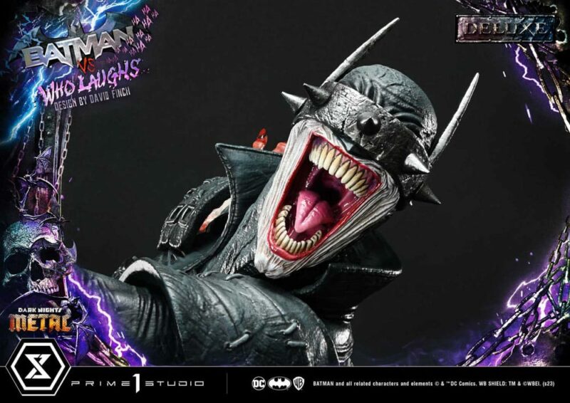Dark Nights: Metal Ultimate Premium Masterline Series Statue 1/4 Batman VS Batman Who Laughs Deluxe Version 67 cm - immagine 8