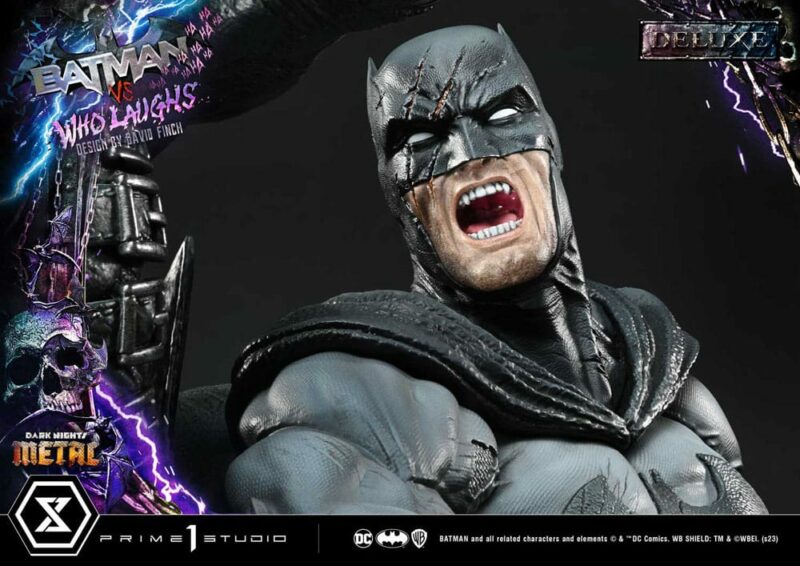 Dark Nights: Metal Ultimate Premium Masterline Series Statue 1/4 Batman VS Batman Who Laughs Deluxe Version 67 cm - immagine 9
