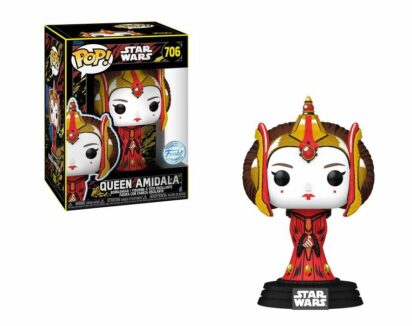 Star Wars The Phantom Menace 25th Anniversary POP! Vinyl Figure Queen Amidala Retro Series Limited 9 cm