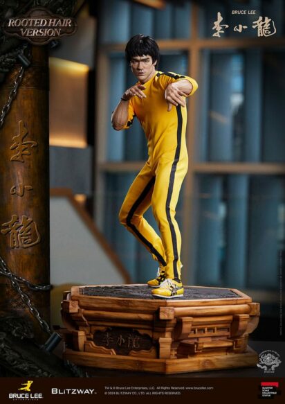 Bruce Lee Superb Scale Statue 1/4 50th Anniversary Tribute (Rooted Hair Version) 55 cm