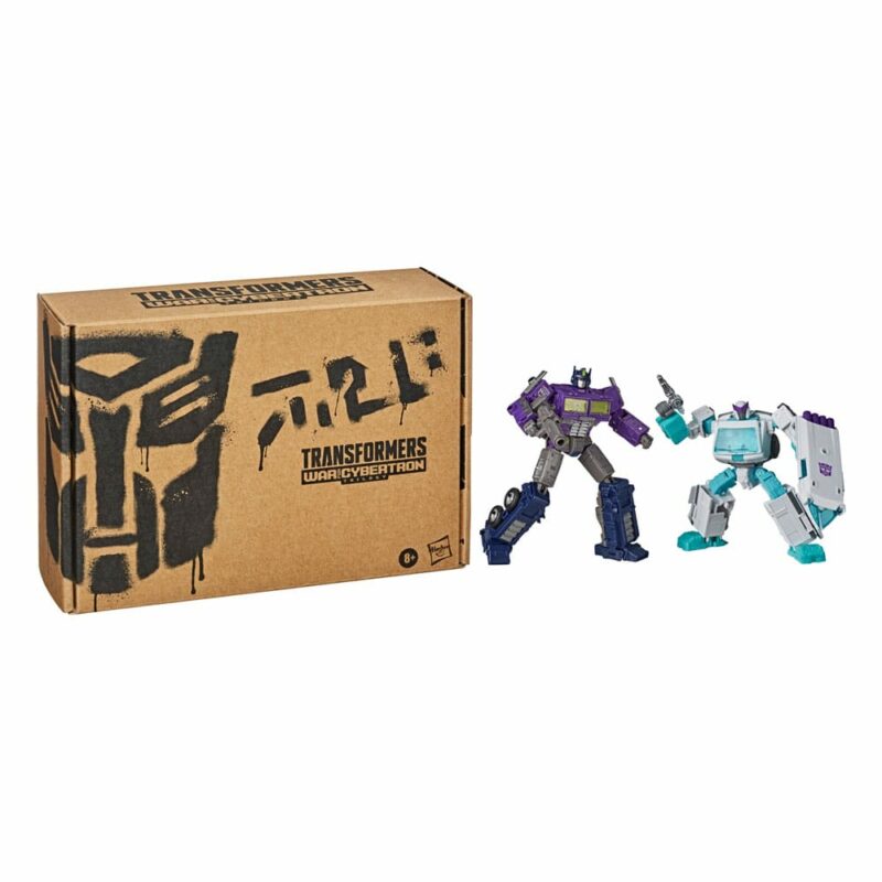 Transformers Generations Selects Action Figure 2-Pack Shattered Glass Optimus Prime (Leader Class) & Ratchet (Deluxe Class)
