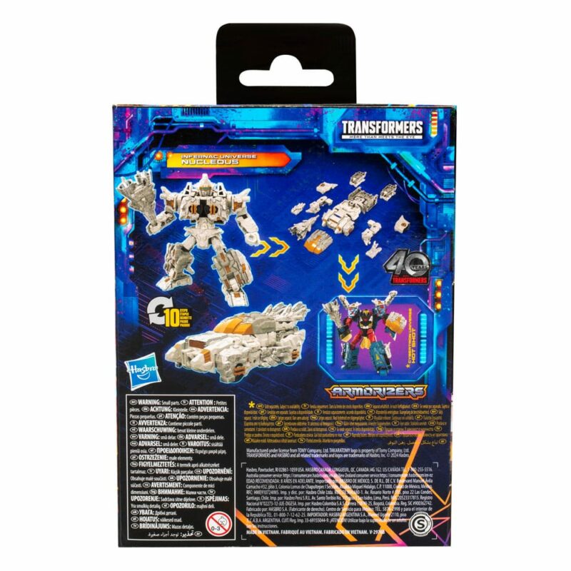 Transformers Generations Legacy United Deluxe Class Action Figure Infernac Universe Nucleous 14 cm - immagine 3