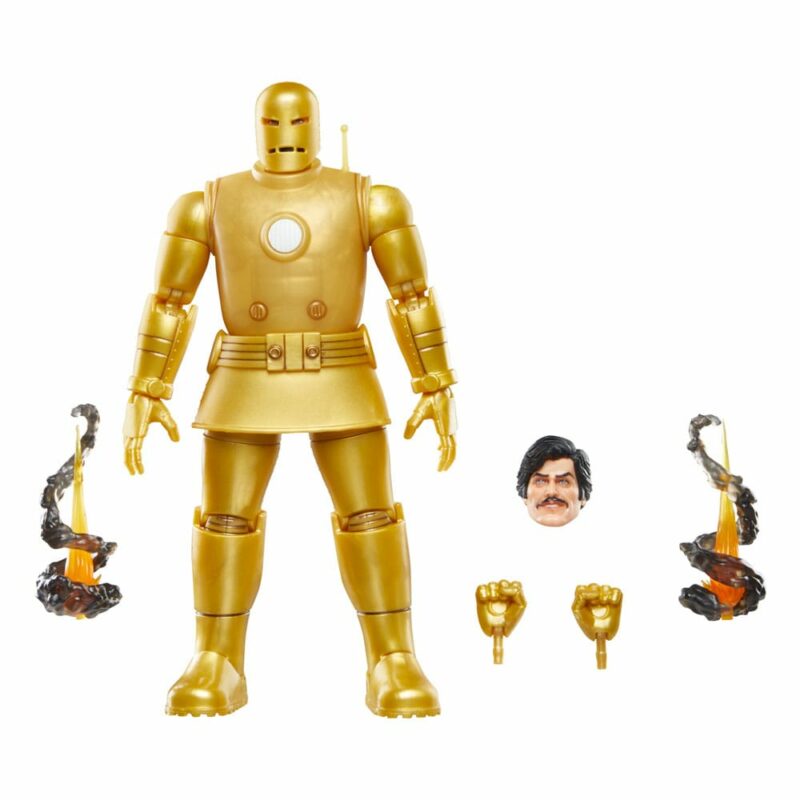Iron Man Marvel Legends Action Figure Iron Man (Model 01-Gold) 15 cm - immagine 5