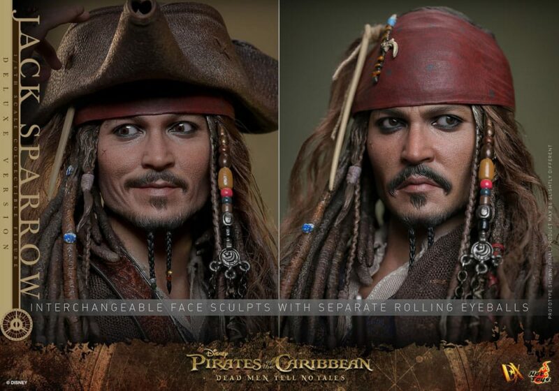 Pirates of the Caribbean: Dead Men Tell No Tales DX Action Figure 1/6 Jack Sparrow (Deluxe Version) 30 cm - immagine 4