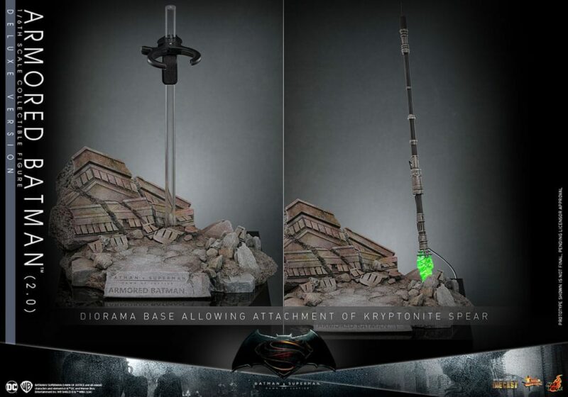 Batman v Superman: Dawn of Justice Movie Masterpiece Action Figure 1/6 Armored Batman 2.0 (Deluxe Version) 33 cm - immagine 5