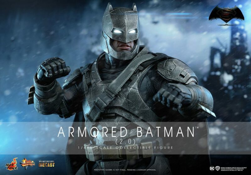 Batman v Superman: Dawn of Justice Movie Masterpiece Action Figure 1/6 Armored Batman 2.0 33 cm - immagine 4