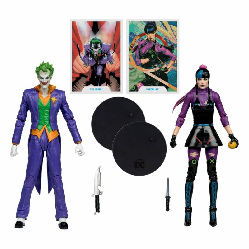DC Multiverse Action Figures Pack of 2 The Joker & Punchline 18 cm - immagine 2