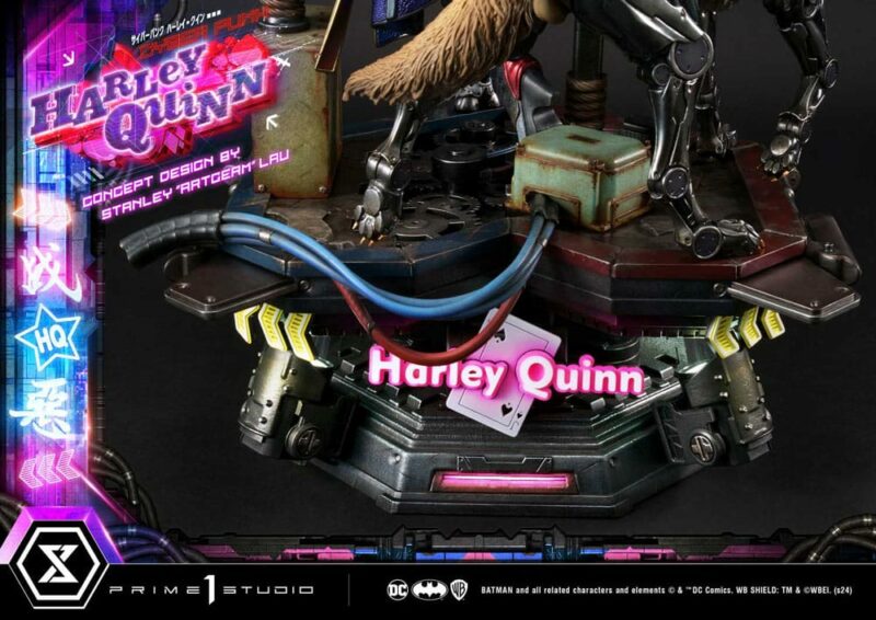 Batman Ultimate Premium Masterline Series Statue Cyberpunk Harley Quinn 60 cm - immagine 7