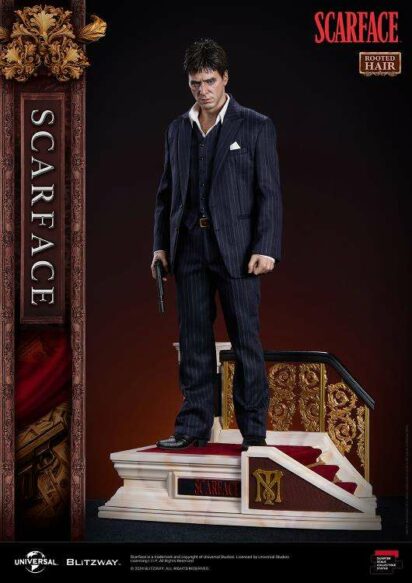 Scarface 1/4 Rooted Hair Superb Scale Tony Montana Statue 52 cm
