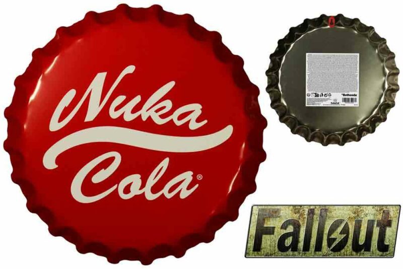 Fallout - Nuka-Cola Bottle Cap Tin Sign - immagine 2