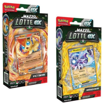 Pokemon Mazzo Lotte Ex Miraidon EX e Victini EX