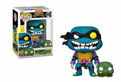 Teenage Mutant Ninja Turtles POP & Buddy! Movies Vinyl Figure Slash & Pre-mutated, turtle Slash 9 cm