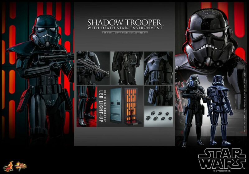Star Wars Movie Masterpiece Action Figure 1/6 Shadow Trooper with Death Star Environment 30 cm - immagine 5