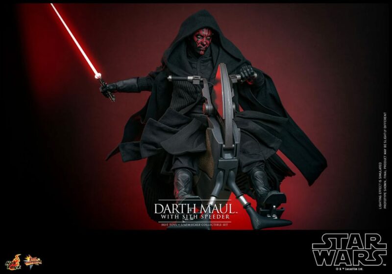 Star Wars Episode I Movie Masterpiece Action Figure 1/6 Darth Maul with Sith Speeder 29 cm - immagine 2