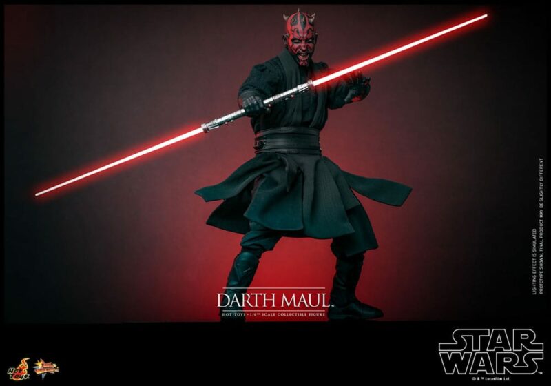 Star Wars Episode I Movie Masterpiece Action Figure 1/6 Darth Maul with Sith Speeder 29 cm - immagine 4
