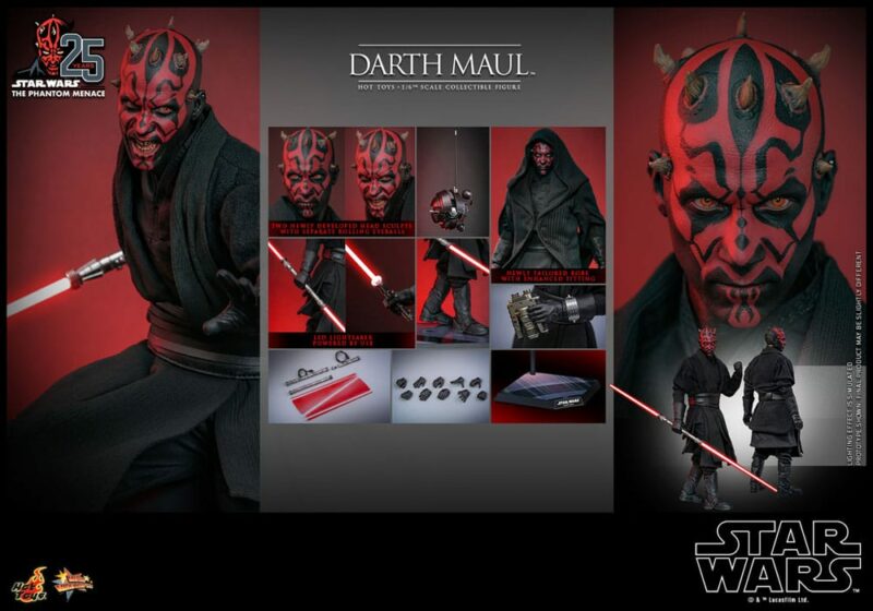 Star Wars Episode I Movie Masterpiece Action Figure 1/6 Darth Maul 29 cm - immagine 6