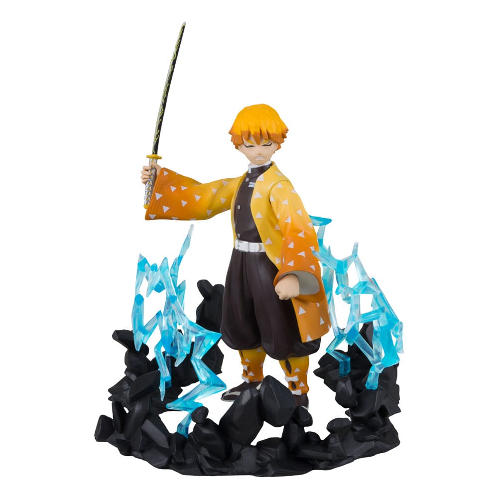 Demon Slayer: Kimetsu no Yaiba Action Figure Zenitsu Thunder Breathing Deluxe 13 cm - immagine 3