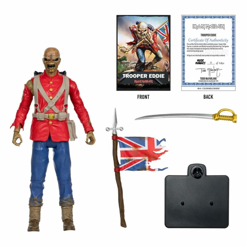Metal Music Maniacs Action Figure Wave 2 Trooper Eddie (Iron Maiden) 15 cm - immagine 2