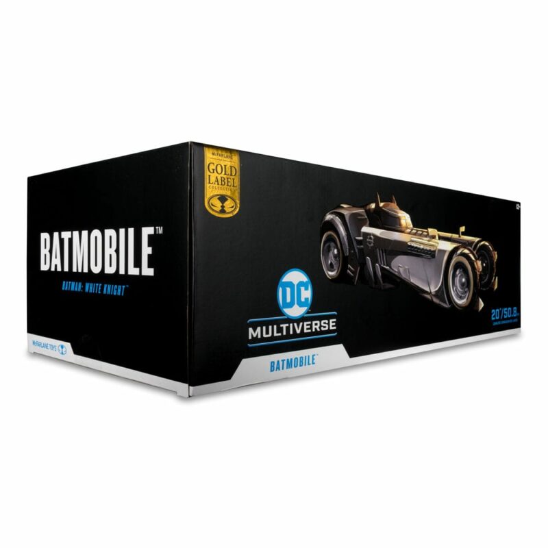 DC Multiverse Vehicle White Knight Batmobile (Gold Label) 18 cm - immagine 3