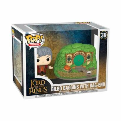 Lord of the Rings POP! Movies Vinyl Figure Bilbo Baggins with Bag-End 9 cm