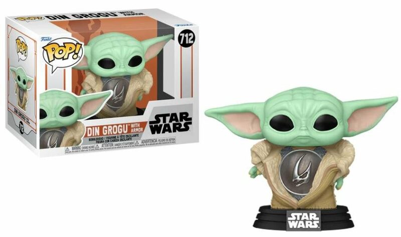 Star Wars: The Mandalorian POP! Vinyl Figure Din Grogu with Armor 9 cm