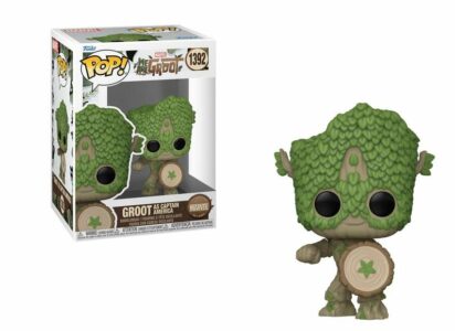 Marvel 85th Anniversary POP! Marvel Vinyl Figure We Are Groot as Captain America 9 cm