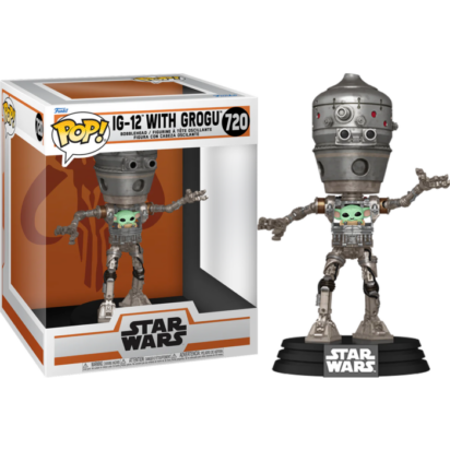 Star Wars: The Mandalorian POP! Vinyl Figure Ig-12 with Grogu 9 cm