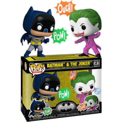 Batman 85th Anniversary POP! Movies 2-pack Vinyl Figure Batman & The Joker (1966) Limited 9 cm