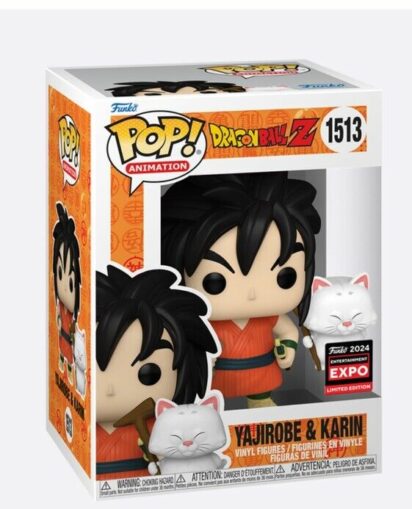 Dragonball Z POP! Television Vinyl Figure Yajirobe & Karin 9 Limited Edition (con bollino Funko Expo 2024) 9 cm