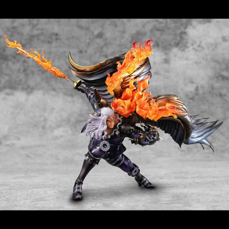 One Piece Portrait Of Pirates WA-MAXIMUM PVC Statue Beasts Pirates All-Stars King 33 cm - immagine 2