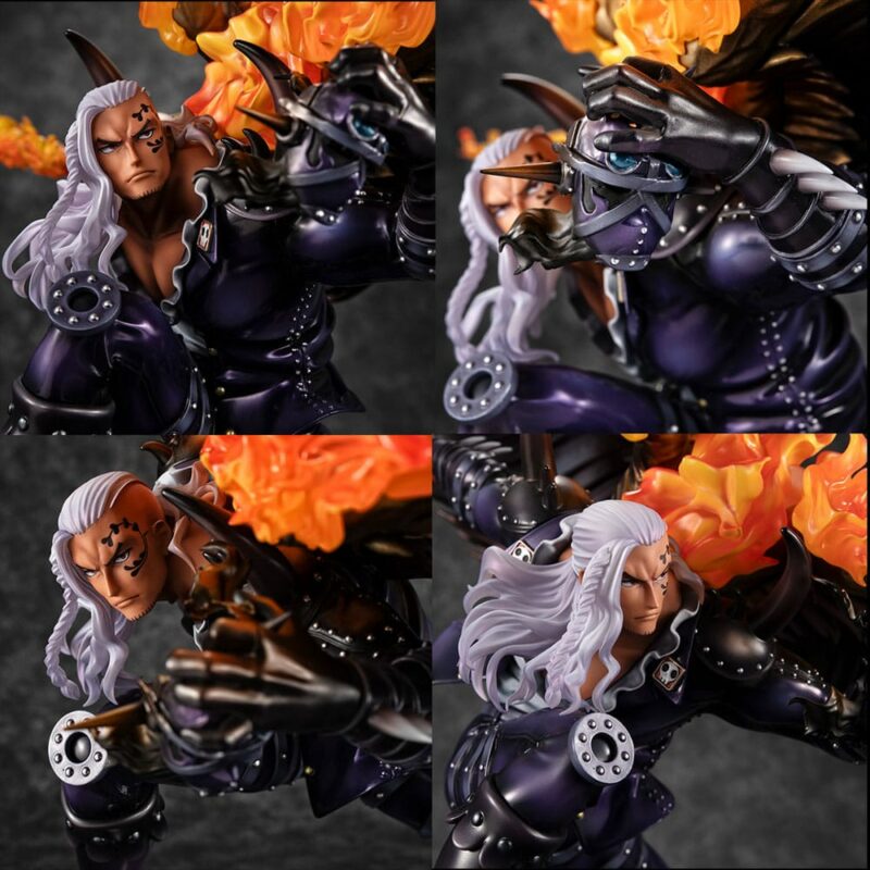 One Piece Portrait Of Pirates WA-MAXIMUM PVC Statue Beasts Pirates All-Stars King 33 cm - immagine 4