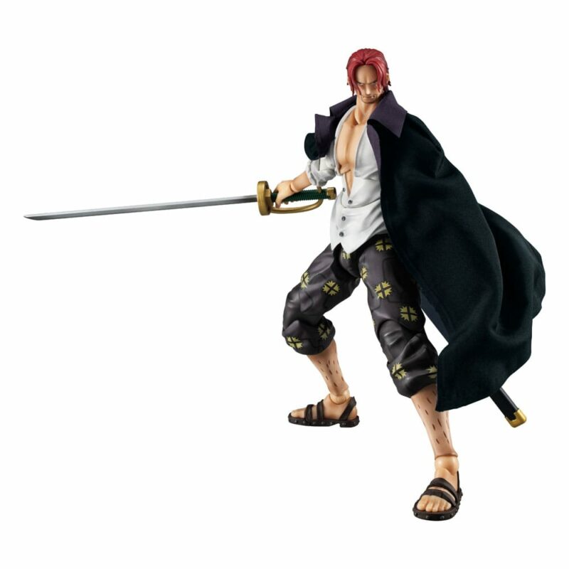 One Piece Variable Action Heroes Action Figure Red-haired Shanks Ver. 1.5 19 cm - immagine 3