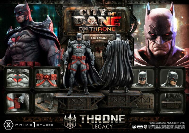 DC Comics Throne Legacy Collection Statue Statue 1/4 Flashpoint Batman 60 cm - immagine 5