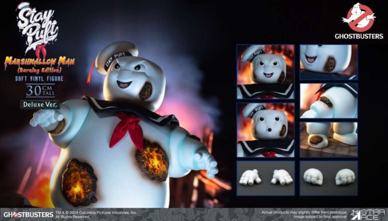 Ghostbusters Stay Puft Marshmallow Man Burning Deluxe Edition Action Figure - immagine 3